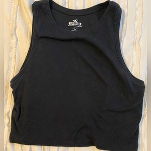 Black high neck tank top